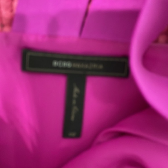 BCBGMaxAzria Kiki Magenta Cutout Dress - Picture 8 of 9